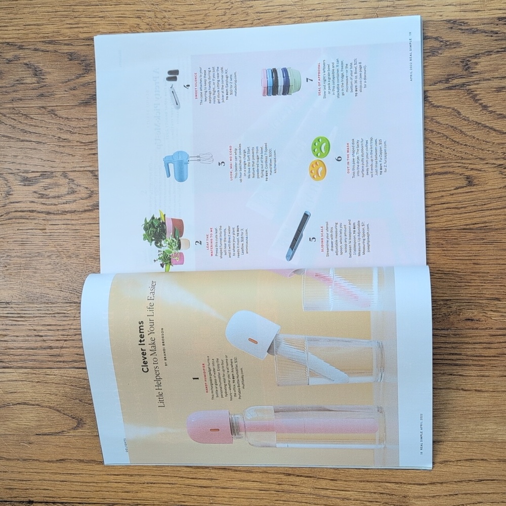 Real Simple Magazine April 2022 Calm & Clean For Spring - Picture 3 of 16